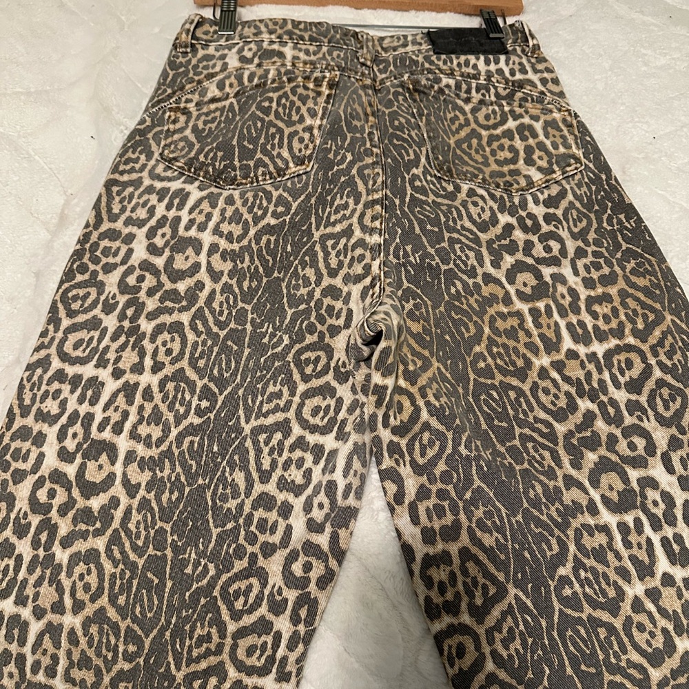 H&M Leopard Print Women Jeans - Brown and Black